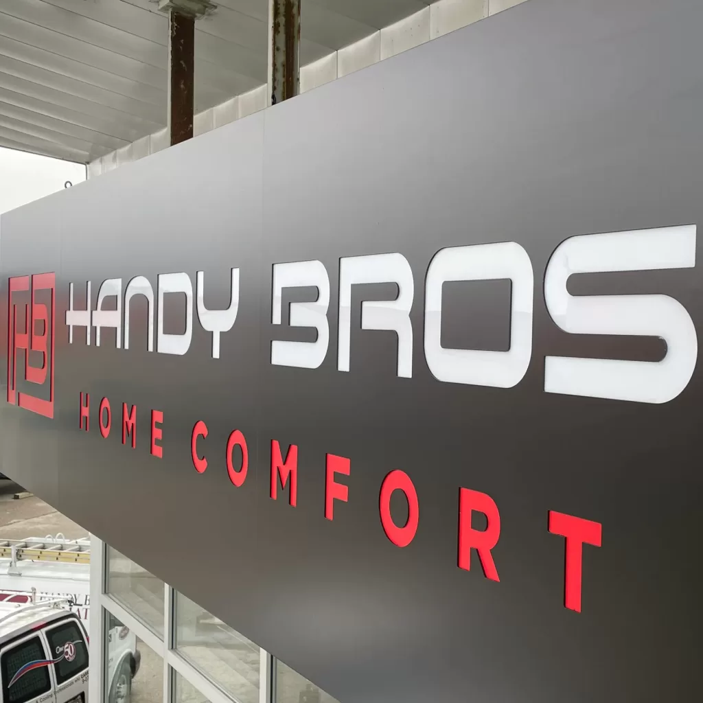 Handy Bros Home Comfort outdoor signage